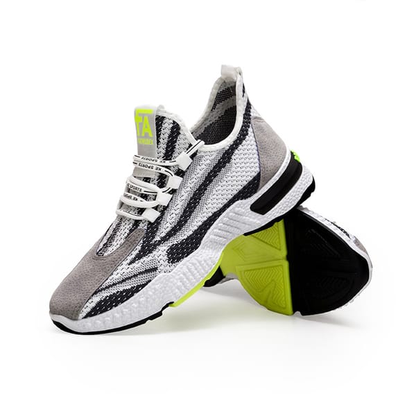 2022 Autumn Lovers Breathable Flying Mesh Stripe Camouflage Fashion Sports Leisure Running Shoes Couple Shoes