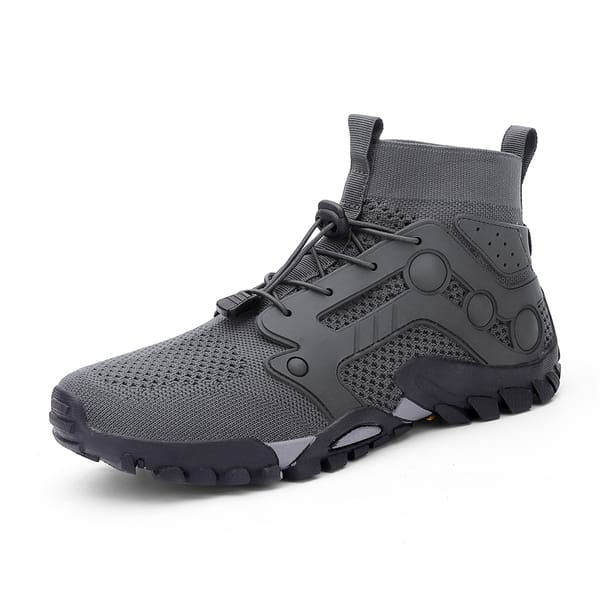 Plus Size 38-48 Men Casual Shoes Breathable Mesh Male Handiness Hiking Shoes Outdoor Antislip Youth Fitness Mid-top Sneakers